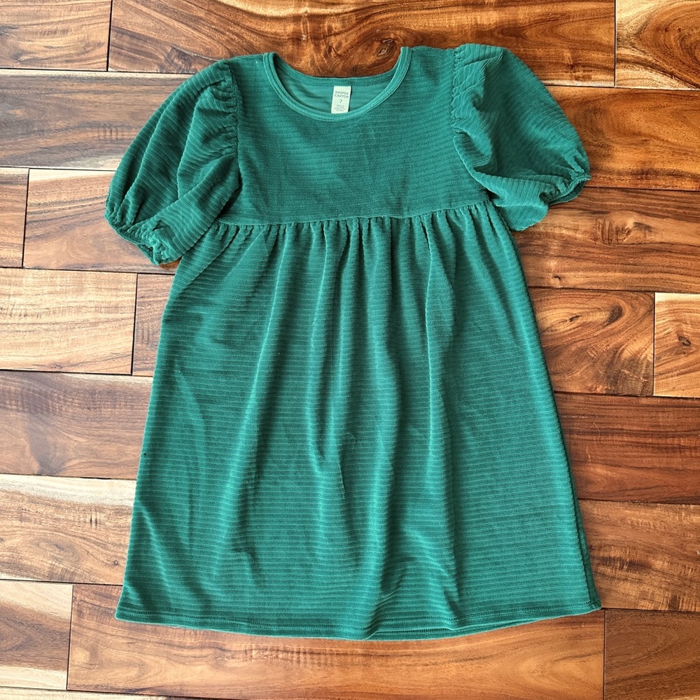 Harper Canyon Green Puff Sleeve Dress size 7